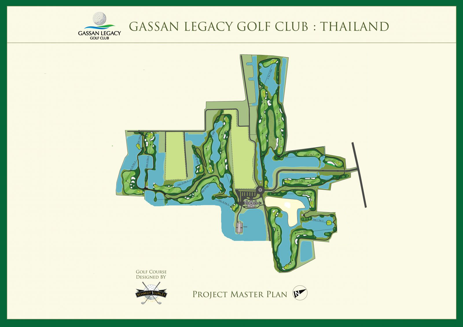 Gassan Legacy Golf Club Course layout